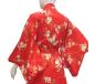 Preview: Kimono Schmetterling & Kirschblüten rot 137cm